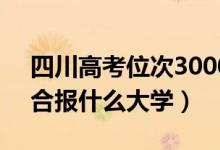 四川高考位次30000左右推薦什么學(xué)校（適合報什么大學(xué)）
