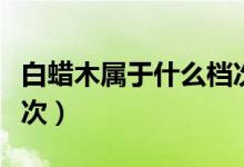 白蠟木屬于什么檔次（白蠟木材質屬于什么檔次）