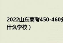 2022山東高考450-460分能報(bào)什么大學(xué)（物理歷史類推薦什么學(xué)校）