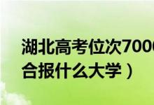 湖北高考位次70000左右推薦什么學(xué)校（適合報(bào)什么大學(xué)）