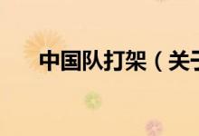 中國隊(duì)打架（關(guān)于中國隊(duì)打架的介紹）