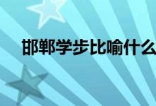 邯鄲學(xué)步比喻什么道理（邯鄲學(xué)步比喻）