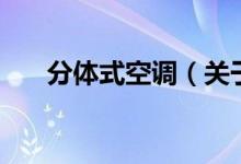 分體式空調(diào)（關(guān)于分體式空調(diào)的介紹）