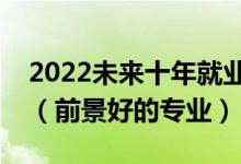 2022未來(lái)十年就業(yè)前景好的二本專業(yè)有哪些（前景好的專業(yè)）