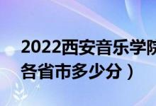 2022西安音樂學(xué)院高考藝術(shù)類分?jǐn)?shù)線公布（各省市多少分）