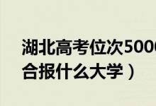 湖北高考位次50000左右推薦什么學(xué)校（適合報(bào)什么大學(xué)）