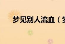 夢(mèng)見別人流血（夢(mèng)見別人流血的意思）