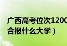 廣西高考位次120000左右推薦什么學(xué)校（適合報(bào)什么大學(xué)）