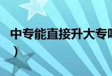 中專能直接升大專嗎（中?？梢灾苯由髮幔?class=