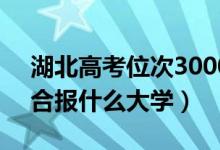 湖北高考位次30000左右推薦什么學(xué)校（適合報(bào)什么大學(xué)）