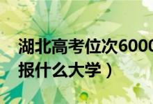 湖北高考位次6000左右推薦什么學校（適合報什么大學）