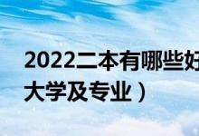 2022二本有哪些好學校及專業(yè)（適合二本的大學及專業(yè)）