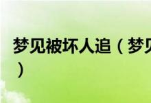 夢見被壞人追（夢見被壞人追具體是什么意思）