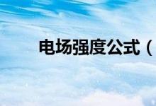 電場強度公式（怎么計算電場強度）