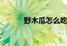 野木瓜怎么吃（野木瓜的簡介）