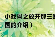 小戲骨之放開那三國（關于小戲骨之放開那三國的介紹）