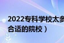 2022?？茖W(xué)校太多了志愿怎么填（怎樣選擇合適的院校）