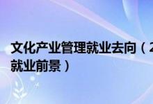 文化產(chǎn)業(yè)管理就業(yè)去向（2022文化產(chǎn)業(yè)管理專(zhuān)業(yè)就業(yè)方向與就業(yè)前景）