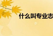 什么叫專業(yè)志愿組（怎么填報）