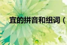 宜的拼音和組詞（宜的拼音和組詞造句）