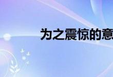 為之震驚的意思(震驚的意思)