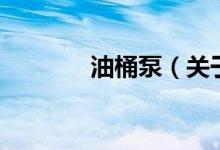 油桶泵（關于油桶泵的介紹）