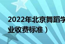 2022年北京舞蹈學(xué)院學(xué)費多少錢（一年各專業(yè)收費標(biāo)準）