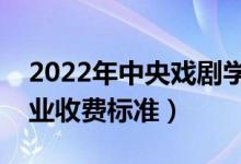 2022年中央戲劇學(xué)院學(xué)費多少錢（一年各專業(yè)收費標(biāo)準）
