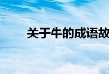 關于牛的成語故事（關于牛的成語）
