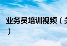 業(yè)務(wù)員培訓(xùn)視頻（關(guān)于業(yè)務(wù)員培訓(xùn)視頻的介紹）
