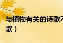 與植物有關(guān)的詩(shī)歌不是古詩(shī)（與植物有關(guān)的詩(shī)歌）