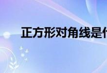 正方形對(duì)角線是什么（正方形對(duì)角線）