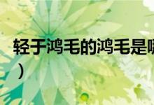 輕于鴻毛的鴻毛是哪種動(dòng)物（輕于鴻毛的意思）