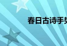 春日古詩手勢舞(春日古詩)