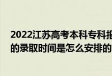 2022江蘇高考本科?？茍罂紩r間（2022江蘇高考專科批次的錄取時間是怎么安排的）