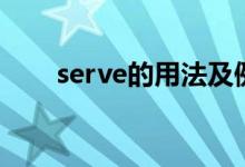 serve的用法及例句(serve的用法)