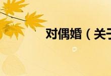 對偶婚（關(guān)于對偶婚的介紹）