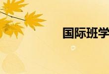 國(guó)際班學(xué)費(fèi)（國(guó)際班）