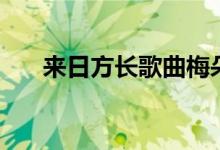 來(lái)日方長(zhǎng)歌曲梅朵完整版（來(lái)日方長(zhǎng)）