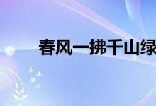 春風一拂千山綠（春風一拂千山綠）