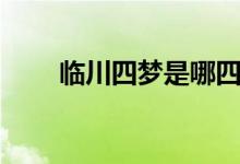 臨川四夢(mèng)是哪四部作品(臨川四夢(mèng))