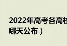 2022年高考各高校的最低投檔線公布時(shí)間（哪天公布）
