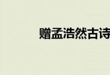 贈(zèng)孟浩然古詩朗誦（贈(zèng)孟浩然）