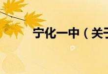 寧化一中（關(guān)于寧化一中的介紹）