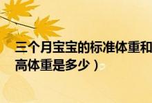 三個(gè)月寶寶的標(biāo)準(zhǔn)體重和身高是多少（3個(gè)月寶寶的標(biāo)準(zhǔn)身高體重是多少）
