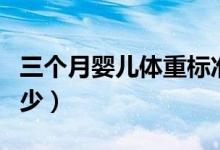 三個(gè)月嬰兒體重標(biāo)準(zhǔn)表（三個(gè)月嬰兒體重是多少）