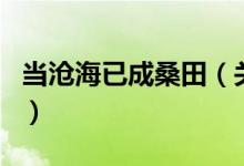 當滄海已成桑田（關于當滄海已成桑田的介紹）