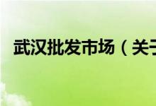 武漢批發(fā)市場（關(guān)于武漢批發(fā)市場的介紹）