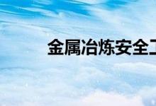 金屬冶煉安全工程師（金屬冶煉）