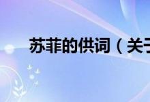 蘇菲的供詞（關于蘇菲的供詞的介紹）